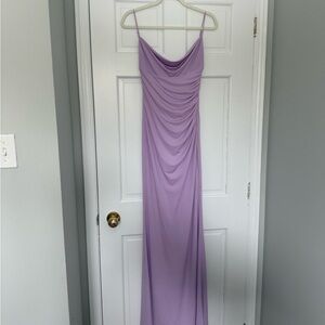 KATIE MAY REVOLVE LILAC GOWN